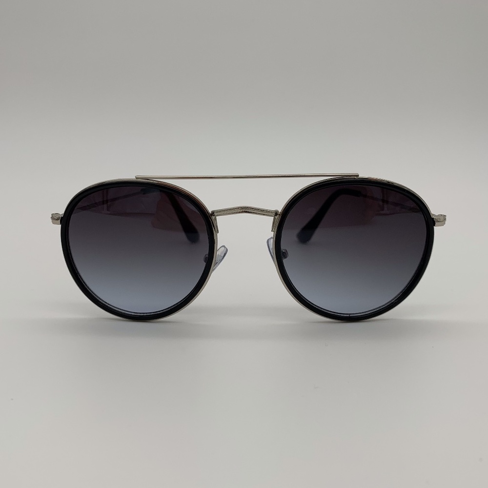 Cutout aviator sunglasses - Silver/Midnight Black